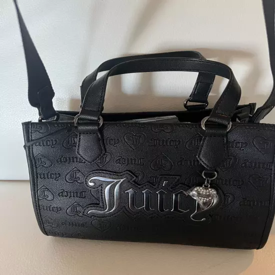 NWT JUICY COUTURE UPGRADE U MINI TOTE CROSSBODY BAG BLACK