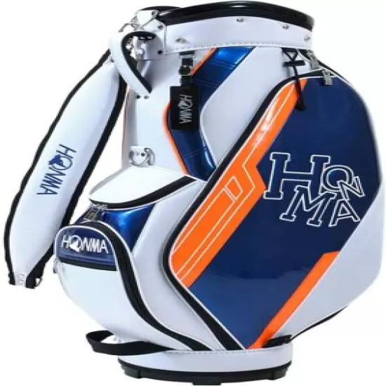 HONMA Golf Men Cart Caddy Bag D1 9 47 inch 2.9kg White Orange CB-12114 From JP