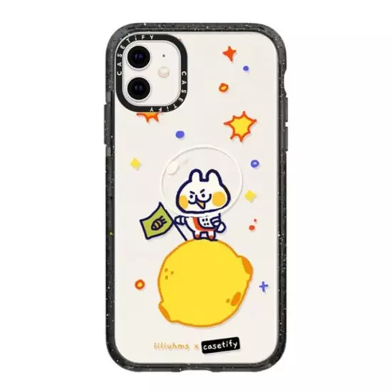 casetify Impact Case for iPhone 11 - Bun in Space by liliuhms - Clear Black