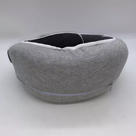 Travel Neck Pillow by ComfoArray in Light Gray w/ Removable Washable Cover EUC