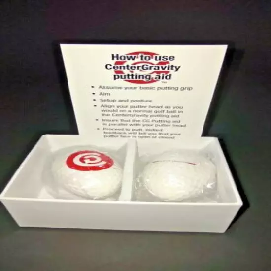 New Golf Balls Putting Training Aid In/Outdoor CenterGravity Qty 2 Boxes