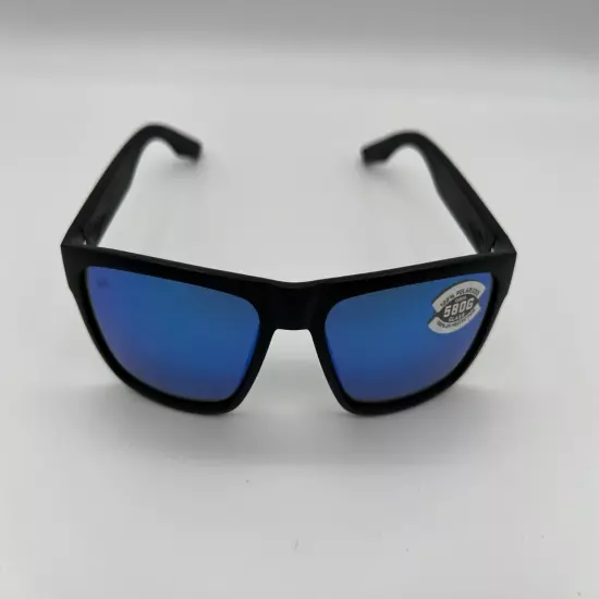 NEW Costa Del Mar PAUNCH XL Polarized Sunglasses Black / Blue Mirror Glass 580G