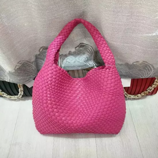 Women Woven Handbag High Quality Lightweight Travel Expanding Folders