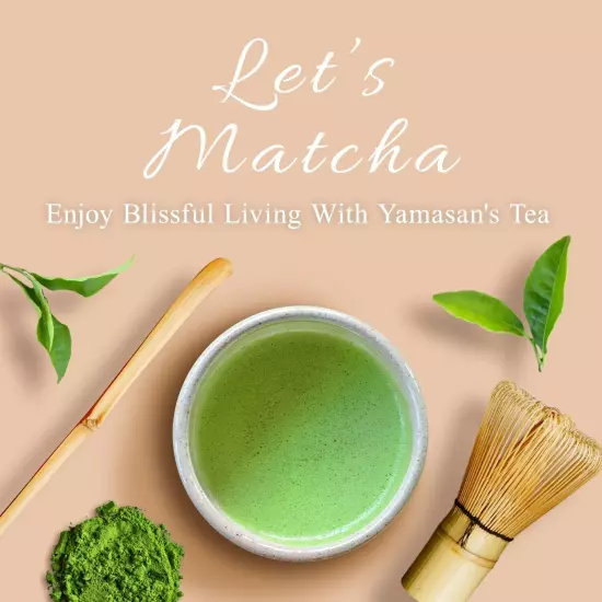 Japan Organic Matcha HAYATE High Grade Green Tea Powder 100g YAMASAN