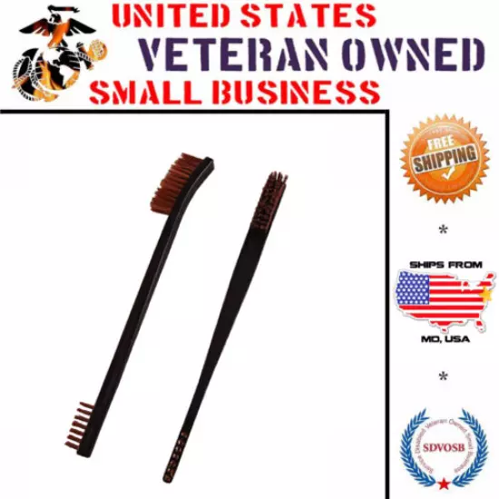 Type-III Black Double Sided Bronze Weapon Cleaning & Maintenance Brush Packs