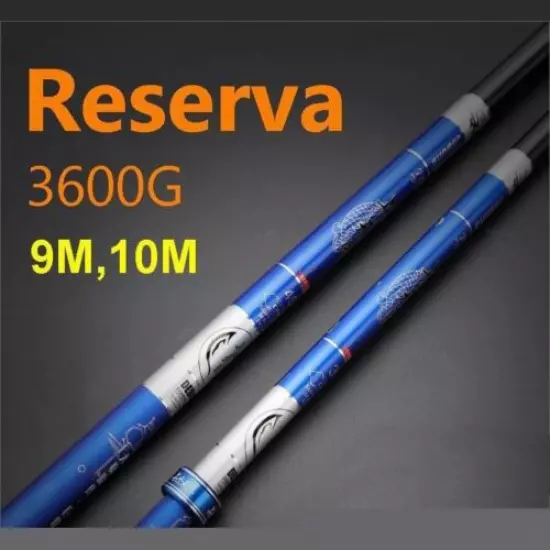 Powerful Fishing Rod Pole Lure Super Hard Long Telescopic High Carbon Fiber Blue