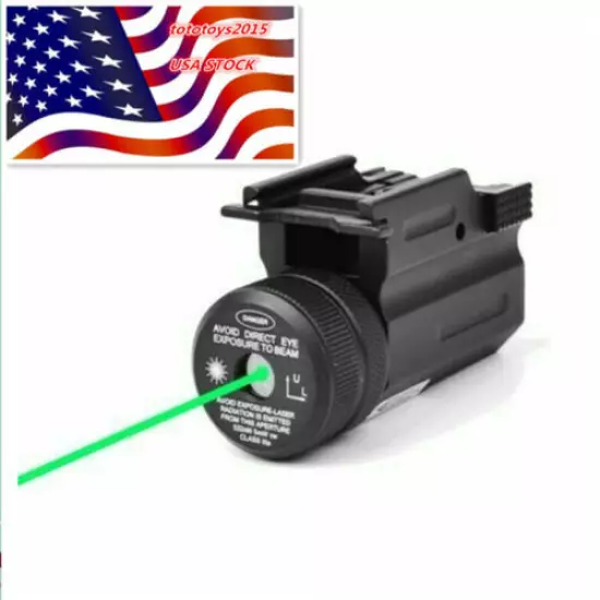 USA QD 20mm Green Dot Laser Sight Rail Mount Picatinny Compact Pistol Gun Rifle