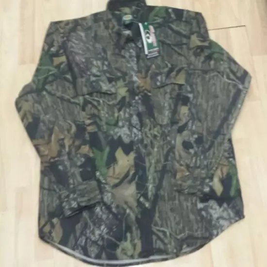 Men's Cabela's Mossy Oak Break Up Camo Heavy Hunting Shirt / Light Jacket XL NWT