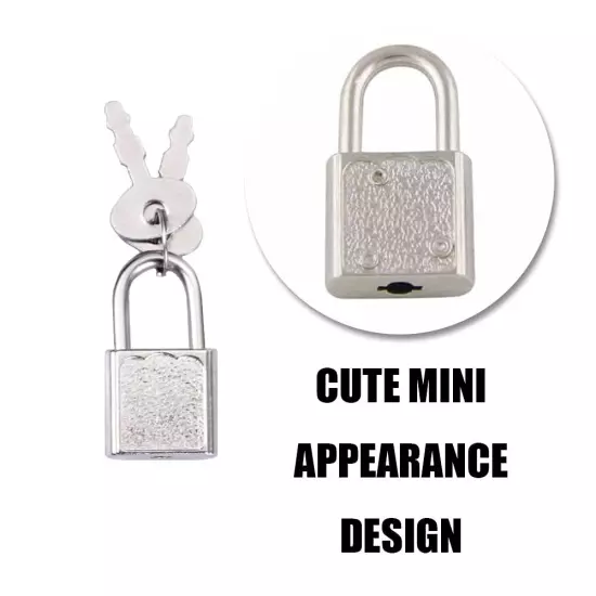 10pcs Mini Cute Diary Padlock Tiny Small Luggage Locks with Keys for Jewelry ...