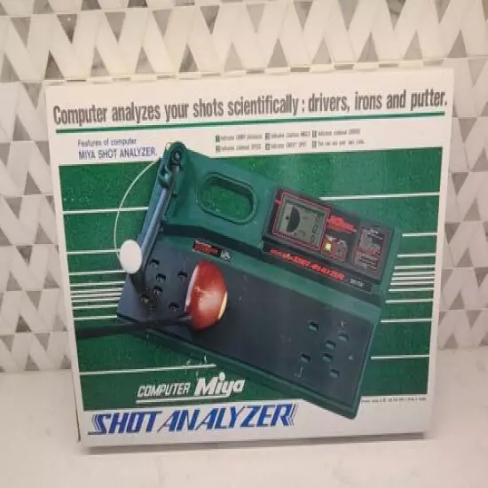 Vintage Computer Miya Golf Swing Shot Analyzer. New in Box. Miyamae Co. Japan 