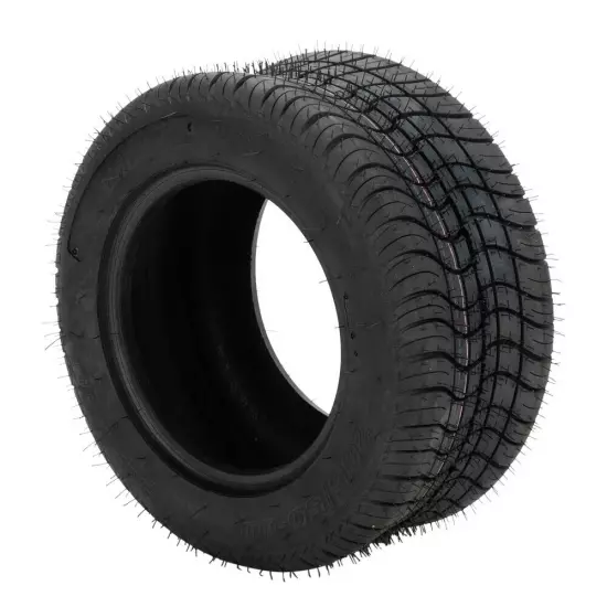 Set of 2 205/50-10 Dot Golf Cart Tires 4 Ply Rated LRB Tubeless Black Rubber