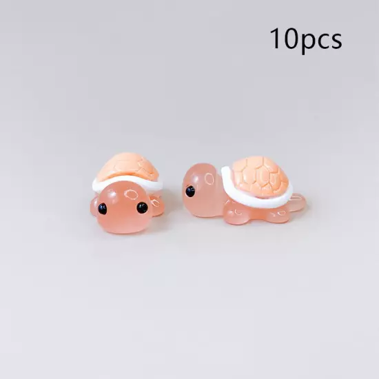 10Pcs Mini Turtles Luminous Ornament Crafts Tiny Turtles Home Decoration Gift Sn