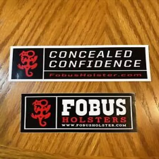 2 Fobus Holsters Stickers Concealed In Confidence