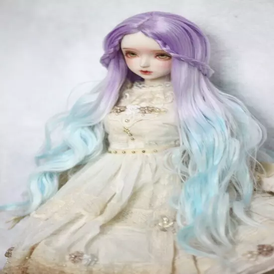 Curly hair bangs braid High Temperature Fiber BJD Doll Wig for 1/3 1/4 1/6