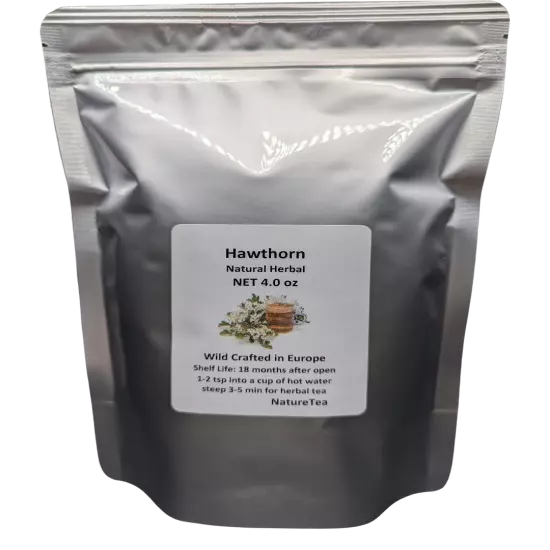 Hawthorn Tea - Loose Leaf & Flower from 100% Nature, Wild Crafted from Europe