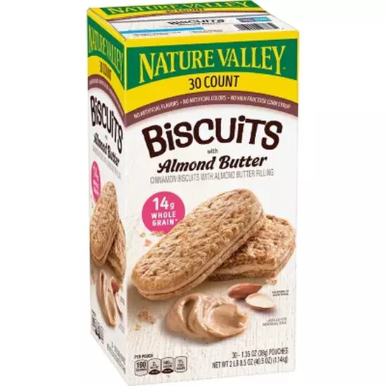 Nature Valley Biscuit Sandwich with Almond Butter 30 Ct "BEST PRICE ON EBAY"