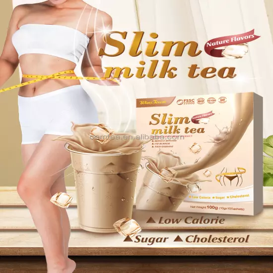 100gSlim Milk Tea Original Tea Belly Fat Burning Delicious Weight Loss Detox Tea