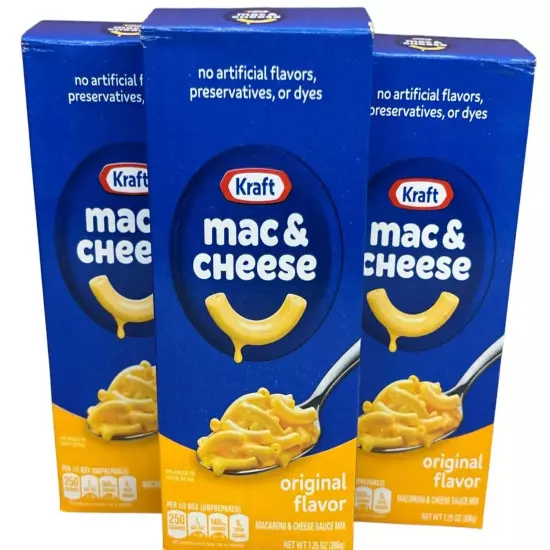 Kraft Original Mac & Cheese Macaroni Dinner Mix 7.25 Oz Box