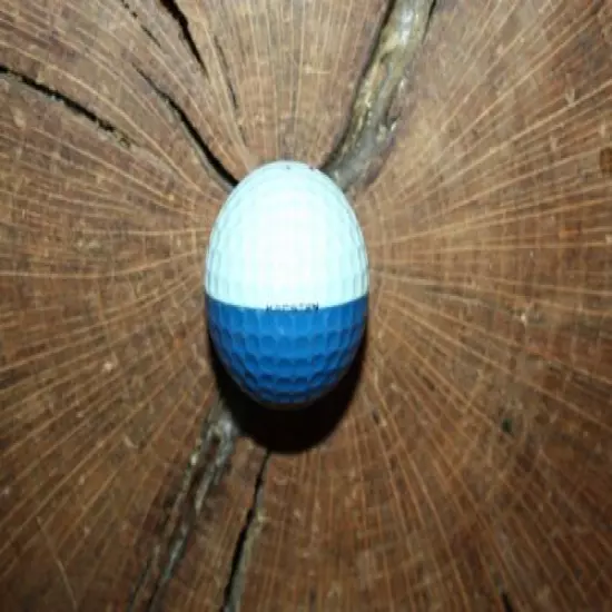 VINTAGE LIGHT BLUE AND DARK BLUE PING EYE GOLF BALL MUST SEE!!!! SUPER RARE!!!!!