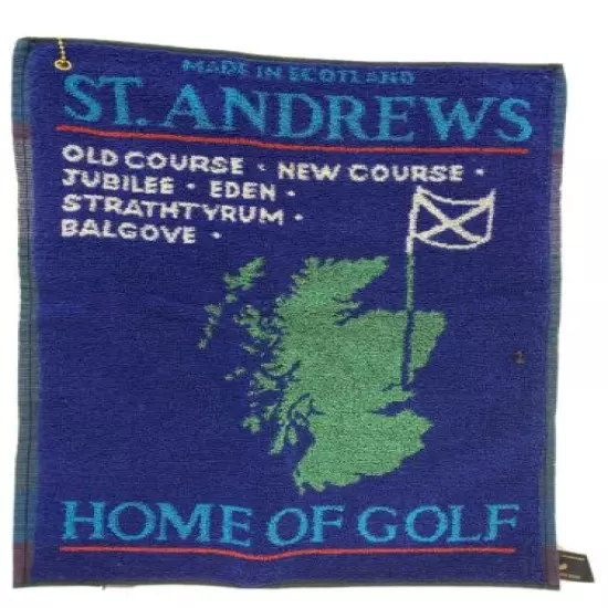  Vintage ST. ANDREWS Golf Towel : Old & New Course, Jubilee & Eden