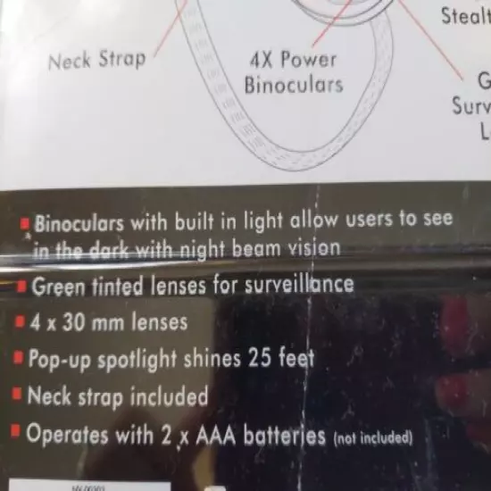 Night Scope Fine Life Tool Product 25 Feet Bright LED Night Noculars