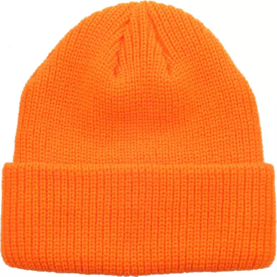 Warm Winter Knit Cuff Beanie Cap Fisherman Watch Cap Daily Ski Hat Skully