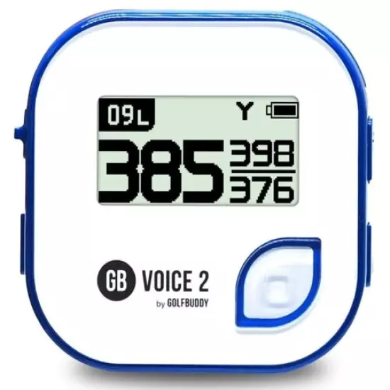 [USA] Golf Buddy Voice 2 Talking Golf GPS Rangefinder - White/Blue