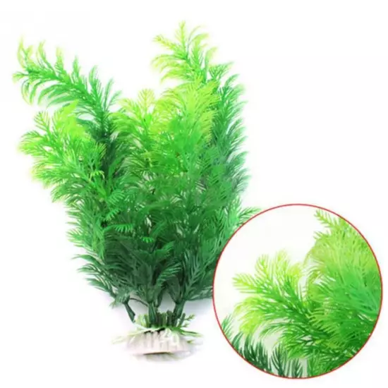 Artificial Grass Aquarium Ornament Water Plant Plastic Large FAST For Fish P8R3