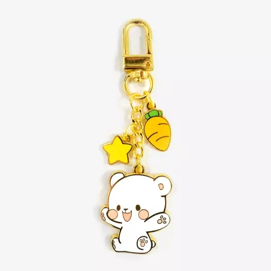 milkmochabear Milk and Mocha Enamel and Figurine Keychain [Choose Variation] NEW