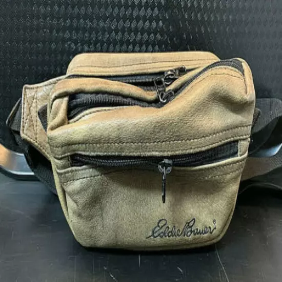 EDDIE BAUER FANNY PACK. ALL LEATHER. EXCELLENT CONDITION.