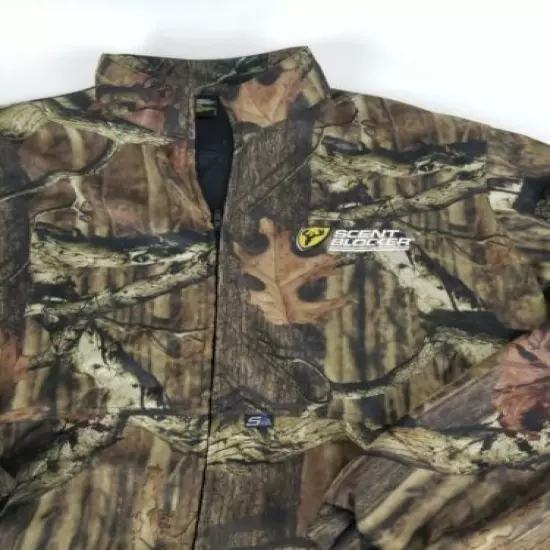 Scent Blocker Dream Season Ultra Zip Up Jacket Mossy Oak Wind Blocker Size 2XL