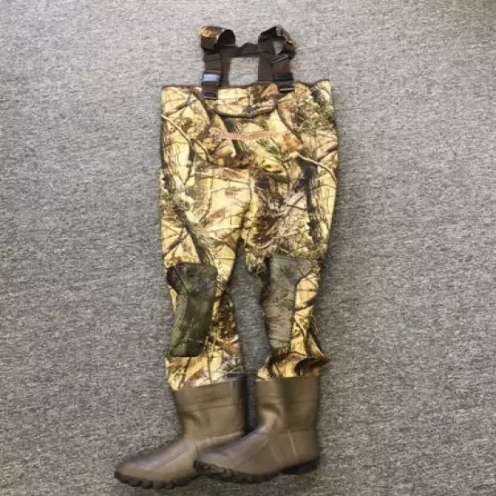 Kobuk Men's 3mm Hardwoods Camo Fishing/Hunting Neoprene Wader Lug Boots Sizes