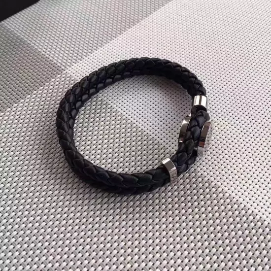 MONTBLANC Bracelet Leather Meisterstuck Iconic Black Onyx model 111402