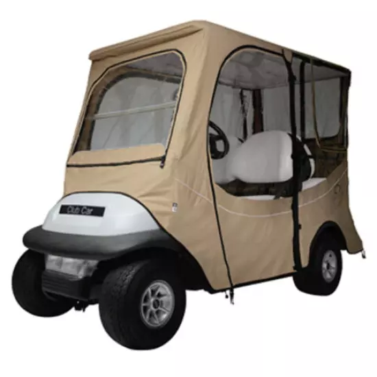 Classic Accessories Club Car Precedent 4 Passenger Khaki Golf Cart Enclosure