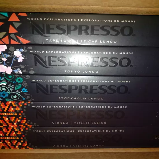 Morning Lungo Nupresso Original Line 50 Cup Assortment, Five Different Kinds