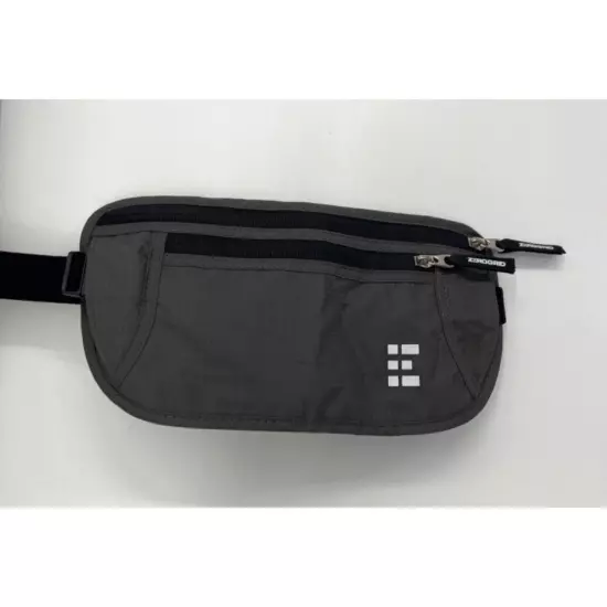 ZeroGrid RFID Blocking Waist Bag Fanny Pack Black Grey Zip