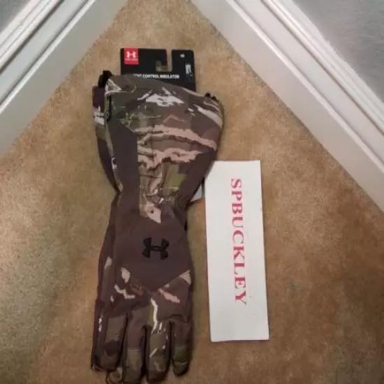 UA UNDER ARMOUR SCENT CONTROL INSULATOR HUNTING GLOVES, 1301284-943, MENS MEDIUM