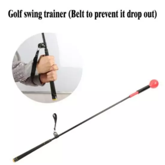 Golf Swing Trainer Aid Stick Power Strength Tempo Flex Top Training Exercise US