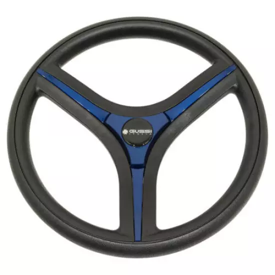 Gussi Italia "Brenta" Black Steering Wheel for Club Car Precedent Golf Carts