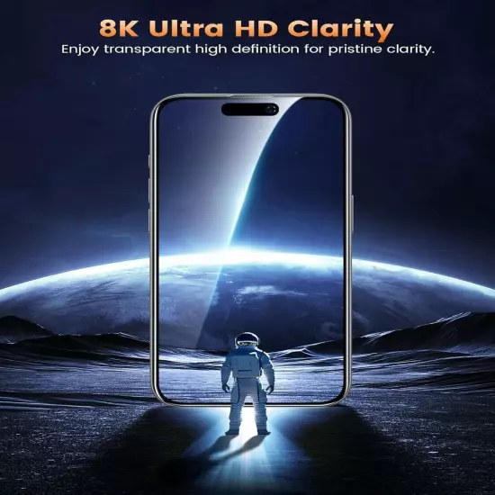 2Pcs iphone 15 Pro Privacy Tempered Glass w/ Auto Dust-Elimination Alignment Kit