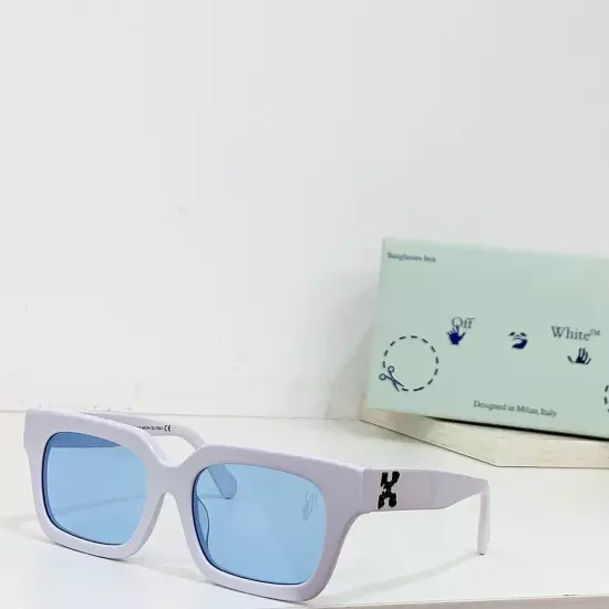 New Off Arrow White Tropez Square Sunglasses Unisex Sunglasses Sizes: 55-17-145