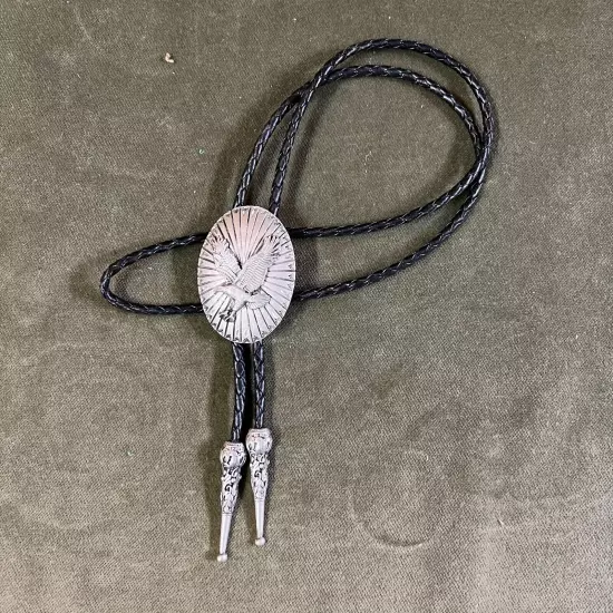 SSI Handcrafted Eagle Bolo Tie Country Western Rockabilly Made In The USA