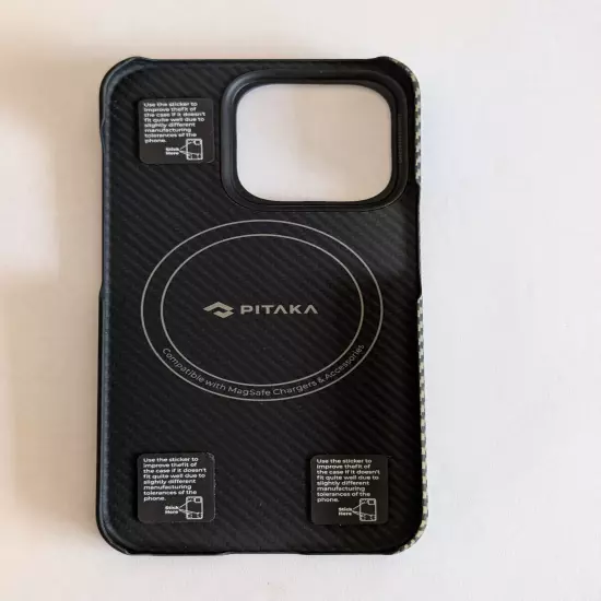 PITAKA MagEZ Case 4 Fusion Weaving (Overture) - Aramid Fiber iPhone 15 Pro