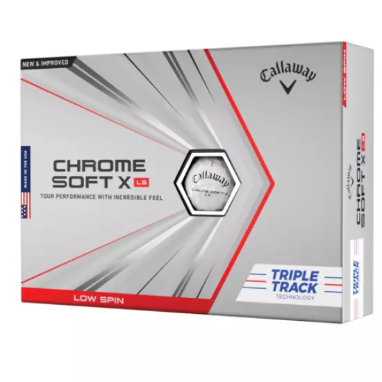 2021 2 Dozen Callaway Chrome Soft X LS Triple Track Golf Balls (24 Balls)