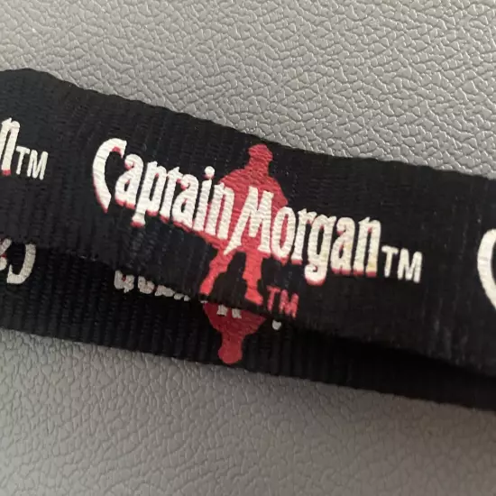 Captain Morgan Officially Licensed Red & Black Lanyard With Detachable Clip