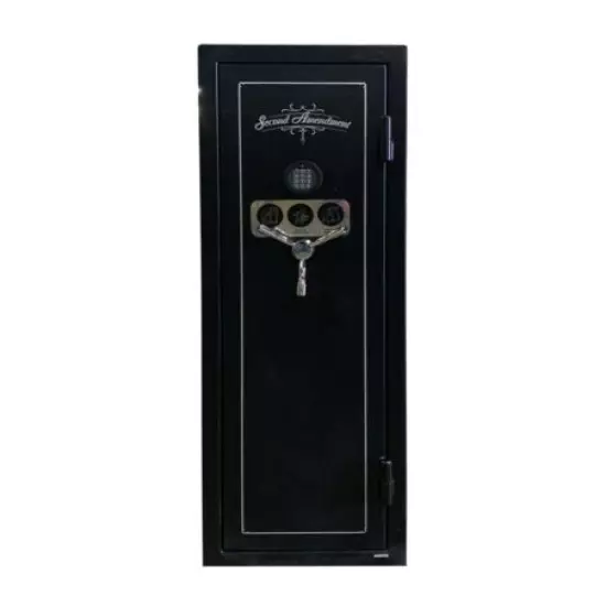 Gun Vault Safe w/ Shotgun & Rifle Racks, Electronic Lock 59X21X20