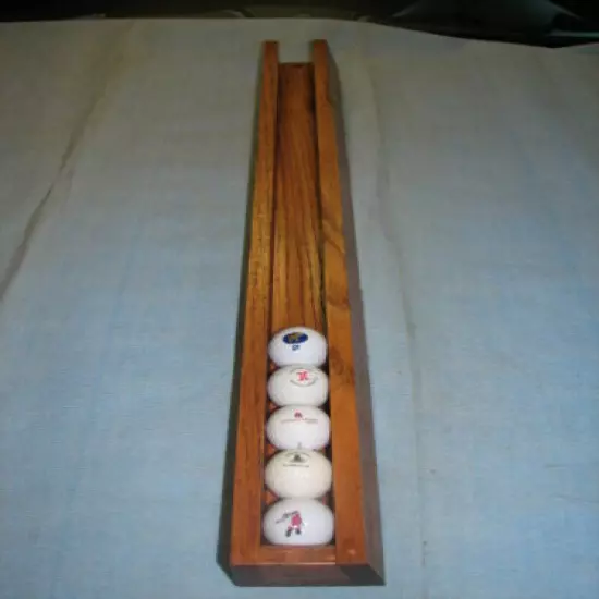 New solid Red Oak 19 golf ball display case hand made (great gift for dad)