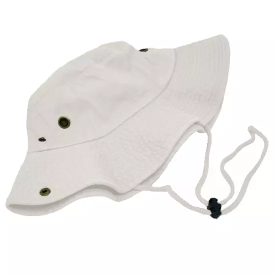 Unisex 100% Cotton Bucket Hat Fishing Camping Safari Boonie Sun Brim Summer Cap