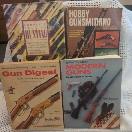 Book Lot Of 4 All About Guns/ Hunting