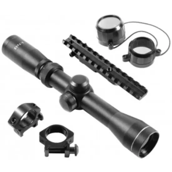 Mauser K98 Optics Combo Kit, Black, Large Rifle scope